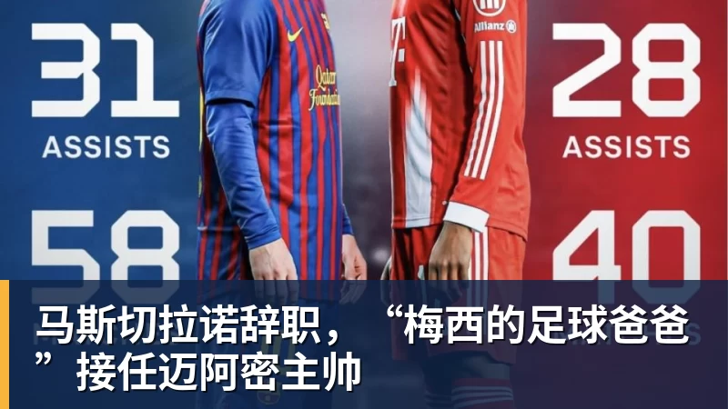 马斯切拉诺辞职，“梅西的足球爸爸”接任迈阿密主帅